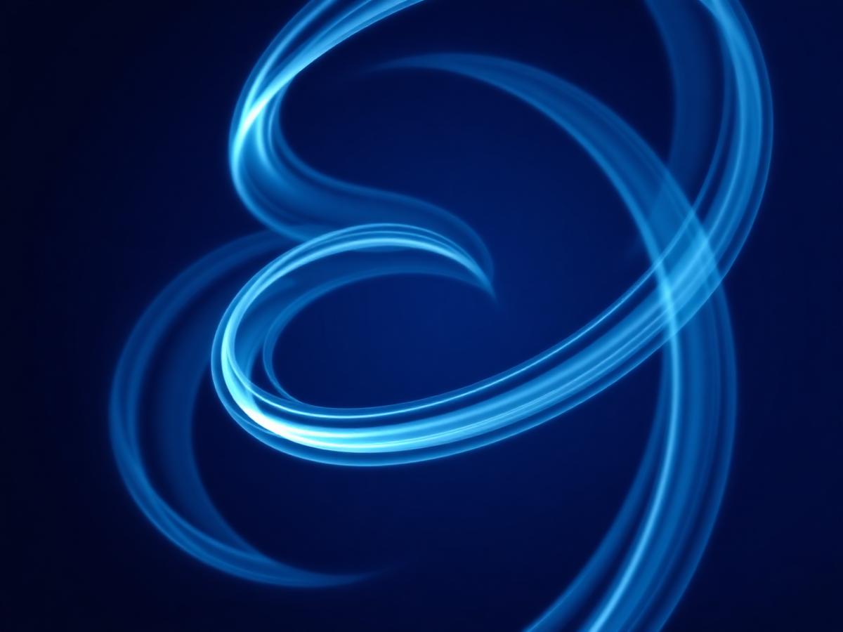 Abstract visualisation of 360 degree cool airflow
